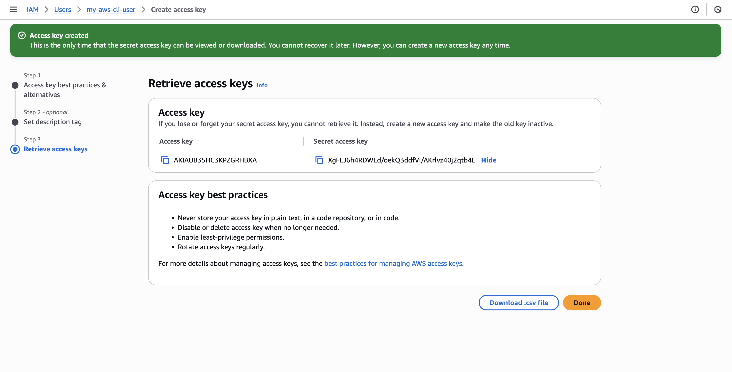 AWS Console - IAM 2