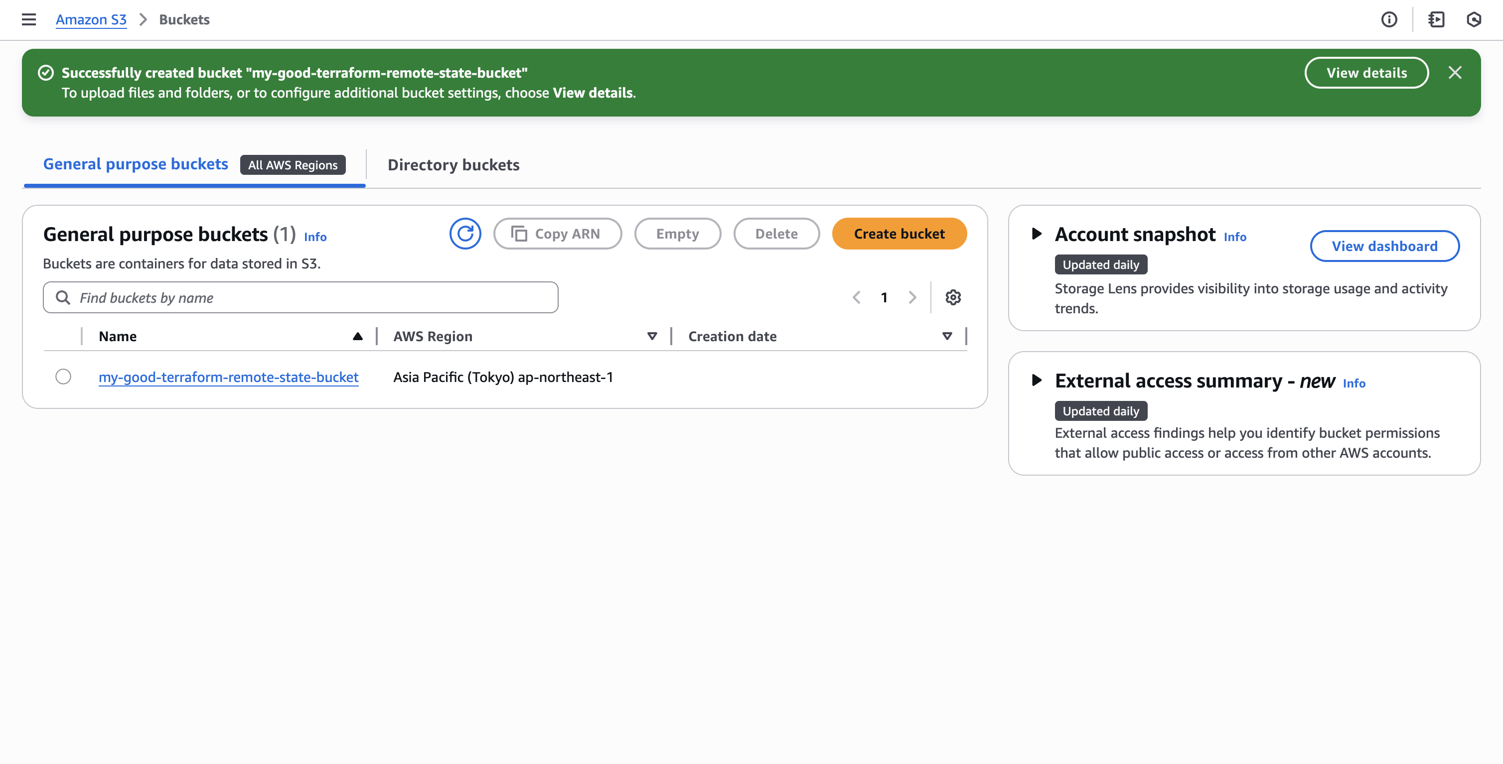 AWS Console - S3